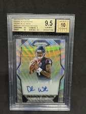 2017 Panini Prizm Deshaun Watson Blue Wave auto /149 BGS 9.5/10 Gem Mint ++ RC picture