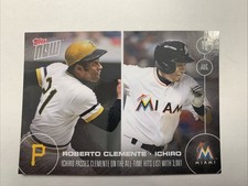 2016 Topps Now - Ichiro Suzuki, Roberto Clemente Card #340 /  only 668 Made. picture