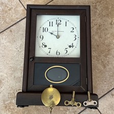 dark wood Seth Thomas cottage mantel clock 1930s PARTS OR REPAIR ONLY picture