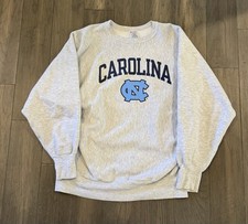 Vintage Champion Reverse Weave UNC Carolina Sweatshirt XL Gray Tar Heels 90s picture