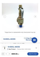 Apollo 19-EDCL-40CES safety Pressure Relief  Valve picture