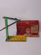 RARE 1920s Wolverine No. 58 Bizzy Andy Jr. Tin Litho Automatic Marble Toy w/Box  picture