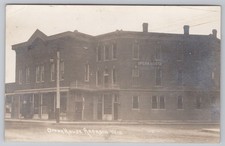 Vintage Arcadia WI Opera House Posted 1911 Real Photo Demolished Building RPPC picture