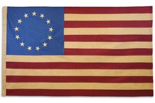Burlap Betsy Ross Embroidered 3x5ft Flag Historical Betsy Ross Heavy Duty Flag picture