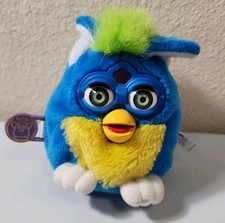 1999 Hasbro Model 70-751 Talking Furby Buddies Tiger Blue Yellow picture