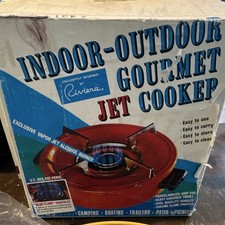 Vintage 1970s Civierra Jet Cooker Alcohol Burner Gourmet Camp Stove NOS picture