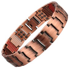 Rare Solid Copper Magnetic Bracelet 591 Elemen Arthritis Pain Balance Energy Joy picture