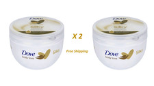 2 X New Dove Body Love Cream Silky Pampering Nourishment All Skin Tape 300ml picture