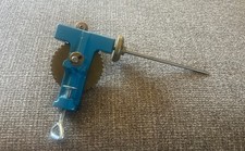 Blue Bobbin Winder spooling machine Vintage picture