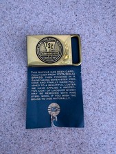 TSC 100% Solid Brass Belt Buckle NWT picture