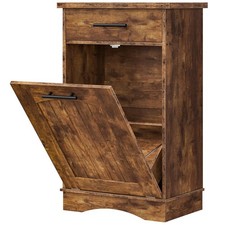 HOOBRO 10 Gallon Tilt Out Trash Cabinet, Kitchen Trash Can,Trash Bin Storage,... picture