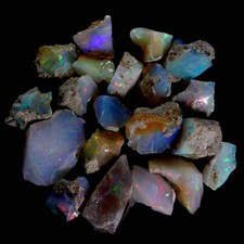 150.17cts 100% Natural Play of Color Ethiopian FIRE Opal Rough LOT Gemstone G. picture