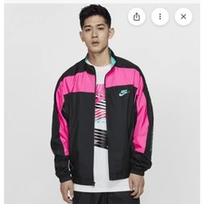 Nike x atmos NRG Vintage Patchwork Track Jacket Black Pink Jade Men’s M picture