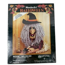 Witch Art Halloween KIT Vintage 90s Wonder Art Aunt Lydias #K150 Made USA NEW picture