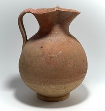 ANCIENT GREEK APULIAN TERRACOTTA OINOCHOE 4th CENTURY BC picture