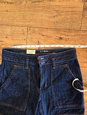 Pilcro Women’s Subway Jeans Dark Wash Blue Denim Button Fly Pockets Size 27 picture