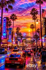 Colorful American City~ Digital Image Ready To Print or Wallpaper  picture