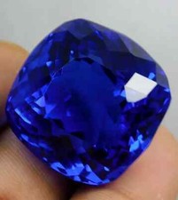 Blue Tanzania Of Tanzanite Certified Cushion Cut 93.15 Ct Natural Loose Gemstone picture