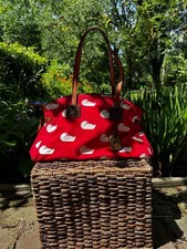 Dooney & Bourke Samantha Sport Duck Canvas Satchel in Red Y2K EUC ❤️ 🦆 picture