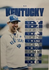 2026 University of Kentucky UK Wildcats Football Schedule/Poster #BBN Will Stein picture