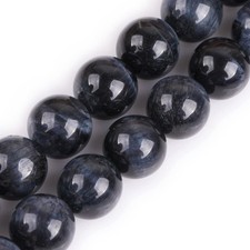 GEM-Inside Blue Tiger Eye Gemst0ne Beads 14mm Round 15'' for Jewelry Making picture