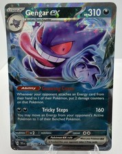 Gengar ex 104/162 SV05: Temporal Forces Holo DOUBLE RARE Pokémon TCG MINT/NM picture
