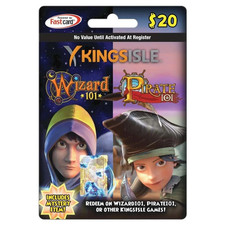 KingsIsle $20 Digital Prepaid Card Wizard101 Kroger Card / Pet Jewel Code. picture