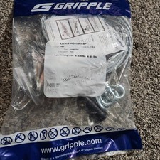 NEW Gripple LK-1/8-HG-15FT-4P Lockable 3mm Hook V 330 Lbs. H 60 Lb. NEW picture