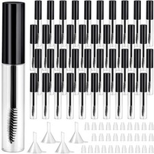 40 Pieces 10 ml Empty Mascara Tubes Eyelash Wand Refillable Clear Bottles Eye... picture