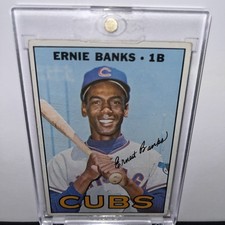 Topps Ernie Banks Chicago Cubs #215 Vintage Baseball Trading Card picture