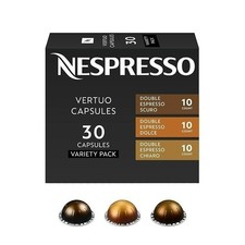 Nespresso Vertuo Double Espresso Capsules Variety Pack 30 Count Coffee Pods picture