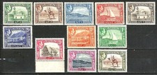 Aden 1939-48 mint set to 5r less 14a, King GVI to 5r, all in mint condition, picture