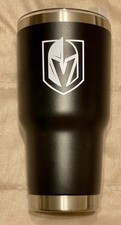 VGK Vegas Golden Knights NHL Hockey Black & White Stainless Travel Cup picture