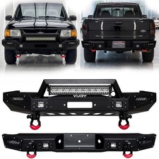 Vijay Fit 1993-1997 Ford Ranger Front or Rear Bumper w/Winch Plate & LED Lights picture