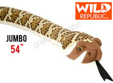 WILD REPUBLIC WESTERN DIAMONDBACK RATTLESNAKE PLUSH SNAKE STUFFED ANIMAL 54