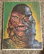 VTG 1975 Universal Studios Blacklight Creature from the Black Lagoon Poster picture