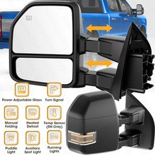 Towing Mirrors For 2017-2020 Ford F-250 Super Duty Power Heated LED Signal LH RH picture