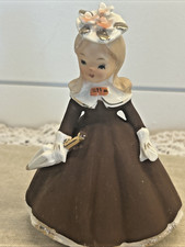 Vintage 1950s Girls Dressed In her Sunday Best Figurine 4.5