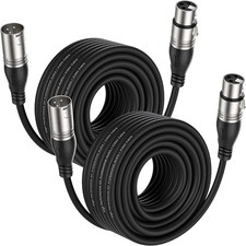 Professional 50ft 2-Pack XLR Male to Female Cable for Superior Sound Quality picture