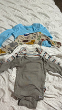 Gerber 0-3M Unisex 4pc Cotton Long Sleeve Bodysuit Set Animal Print picture