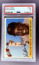 1955 Topps WILLIE MAYS #194 PSA 3  NY GIANTS MLB HOF Vintage picture