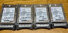 Lot of 4 IBM 300GB 10K 6Gb SAS 2.5” HDD w/ System x Caddies 42D0638 42D0641 picture