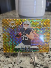 2024 Panini Mosaic - NFL Debut Brock Bowers  Reactive Yellow Mosaic Prizm (RC) picture