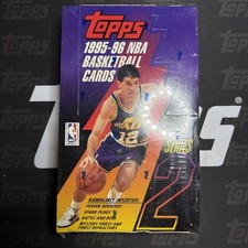 TOPPS 1995-96 SERIES 2 NBA BASKETBALL CARDS - Factory Sealed - nice wrapper picture
