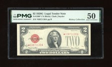 DBR 1928-G $2 Legal STAR Fr. 1508* PMG AU-50 Serial *03871130A picture