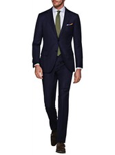 LUCIANO NATAZZI Italian Mens Suit 160S Cashmere Wool 2 Button picture