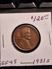 1931s Lincoln Wheat Cent - Hard Date (Lot #4884) picture