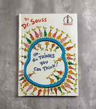 Vintage 1975 Oh the Thinks You Can Think Book Dr Seuss Grolier Hardcover Edition picture