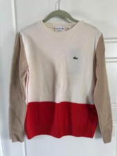  Lacoste Women’s Color block Wool Sweater Size 32-0 $225 picture