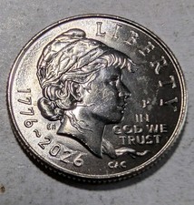 2026 Philly Mint Dime With Die Crack Error Crack Above 2026 picture